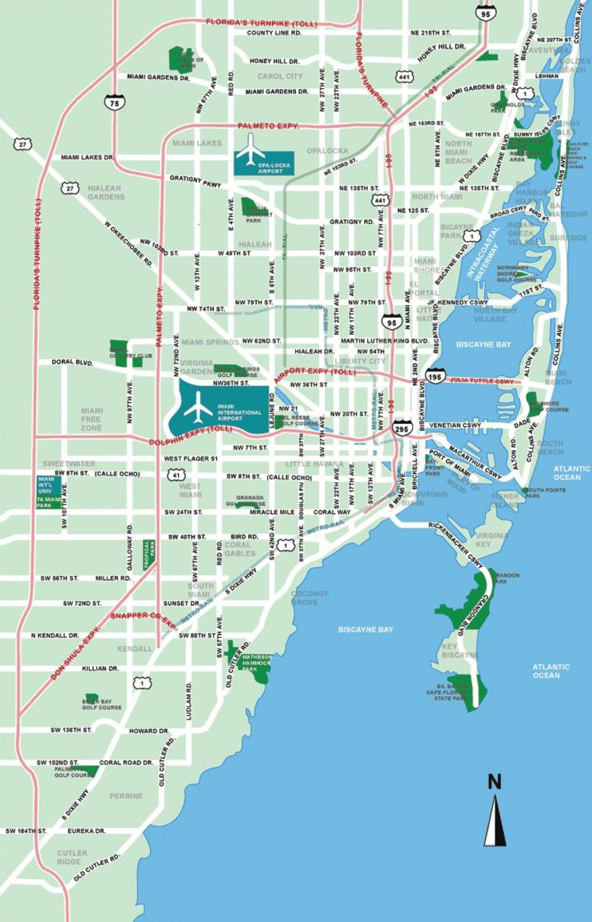 Miami city map