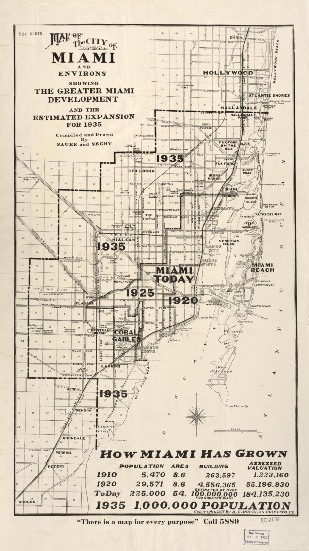 Miami historical map