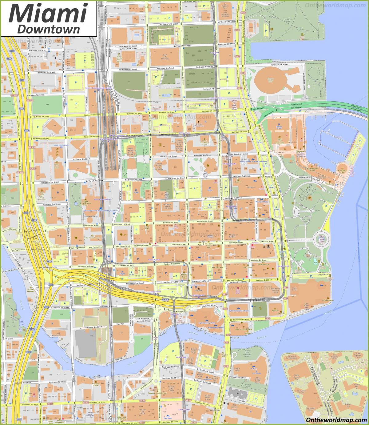 Miami streets map